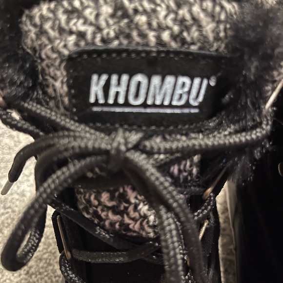 Khombu Women's Black duck boots winter warm new size woman: size 6 - Picture 4 of 7